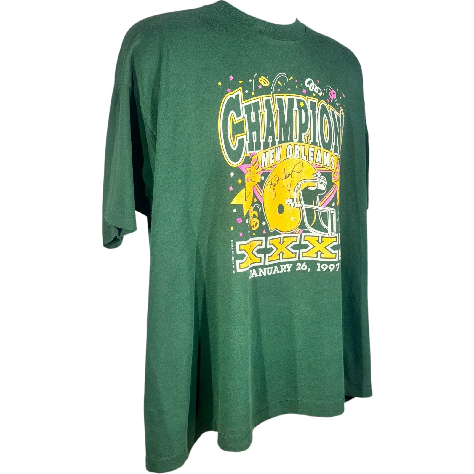 Vintage Green Bay Packers Super Bowl XXXI Champions Tee 1997