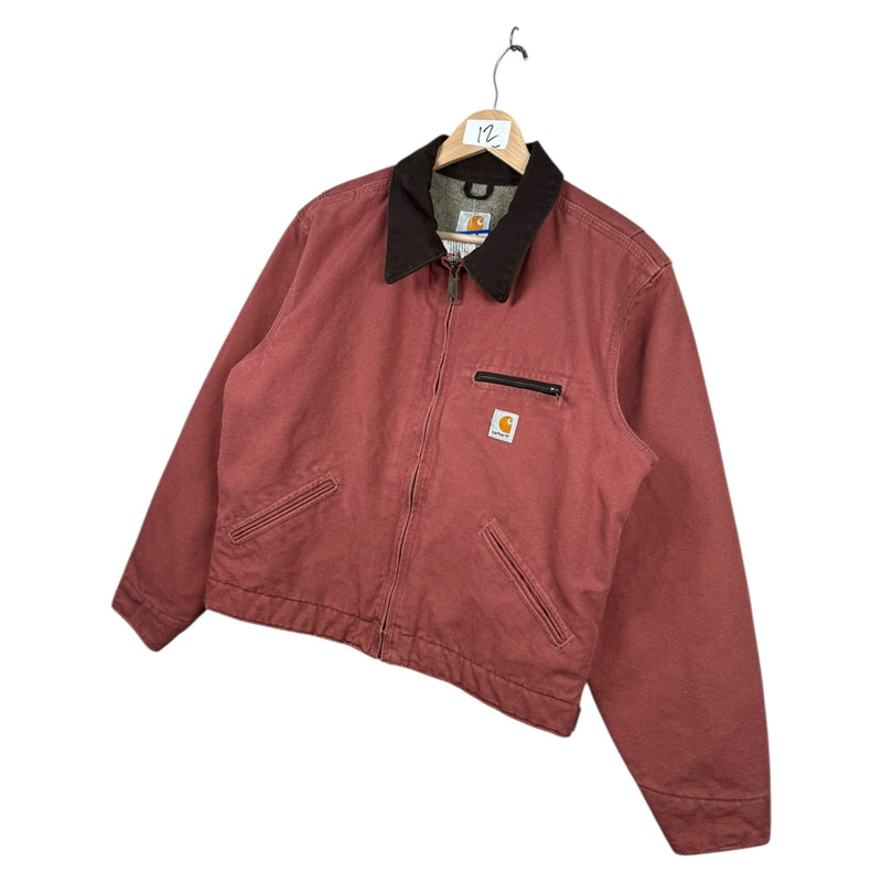 Vintage Carhartt Sandstone Detroit Sherpa-Lined Jacket