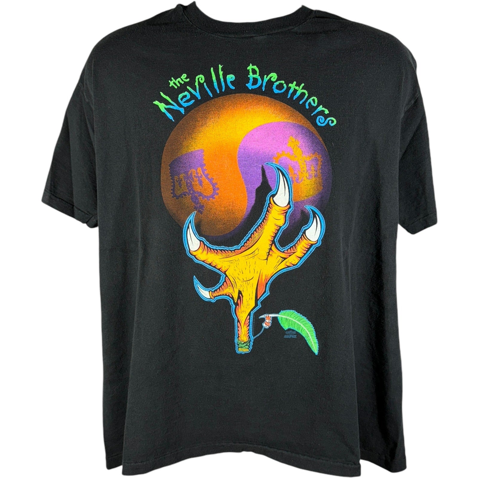 Vintage The Neville Brothers One Family One Race Tour Tee 1993