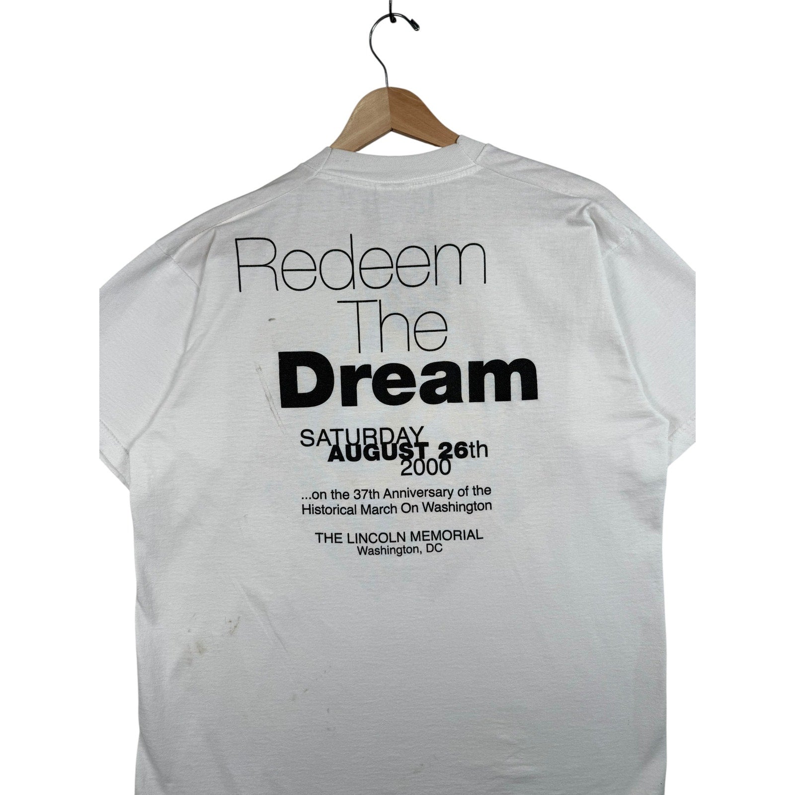 Vintage Lincoln Memorial Redeem The Dream T-Shirt 2000
