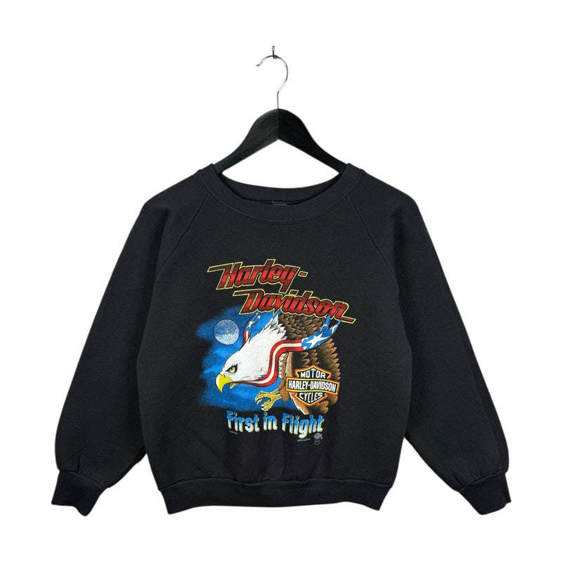 Vintage Harley Davidson Flight Eagle Graphic Crewneck