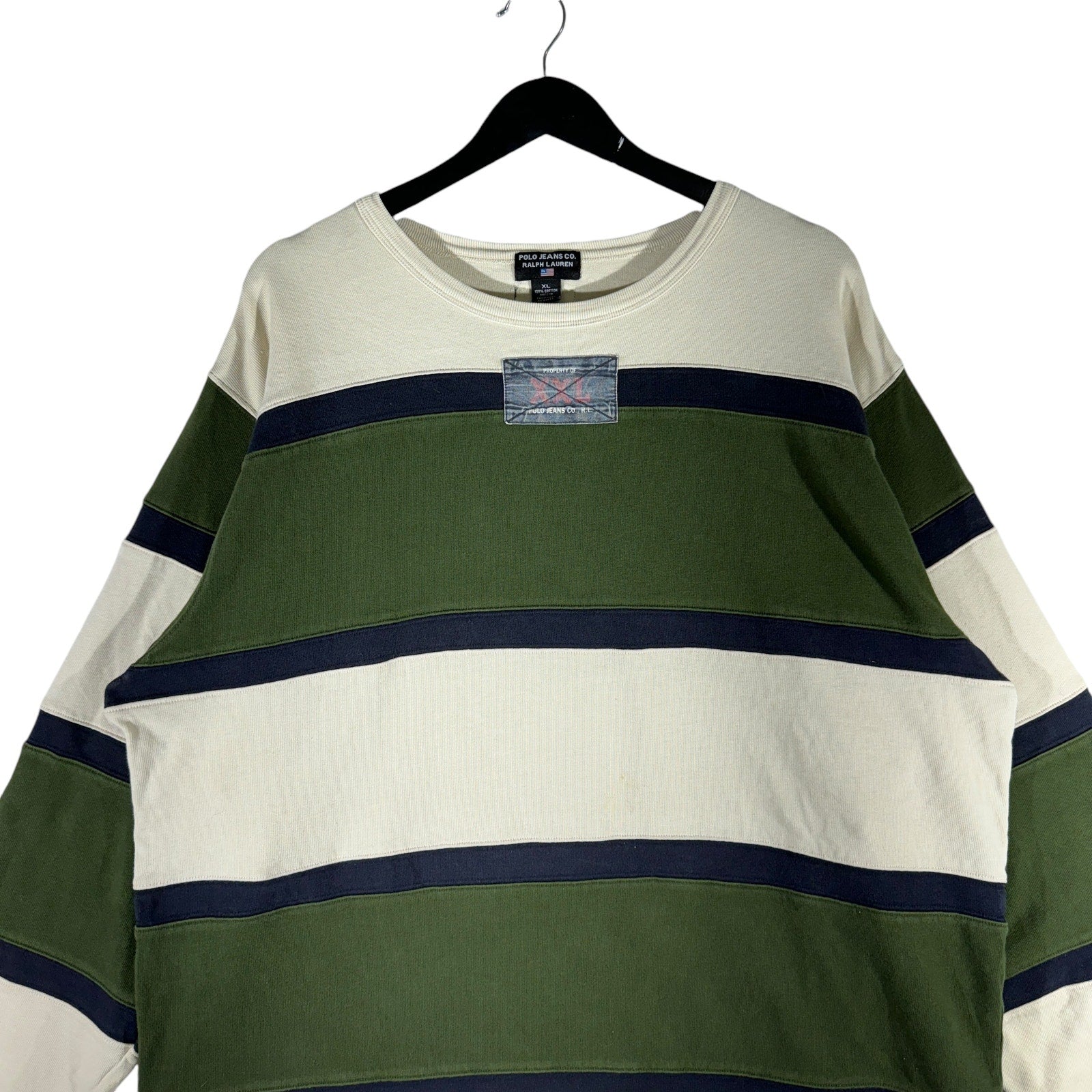 Vintage Polo Jeans Co. Ralph Lauren Striped Crewneck