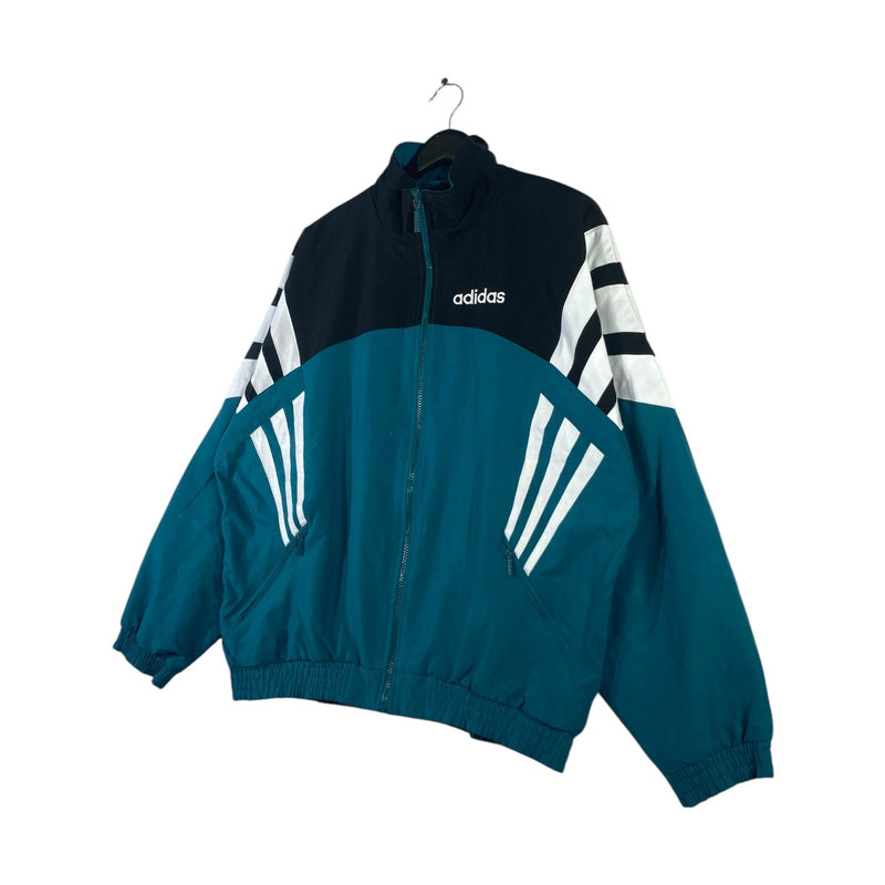Vintage Adidas Chest Logo Print 3-Stripes Track Jacket