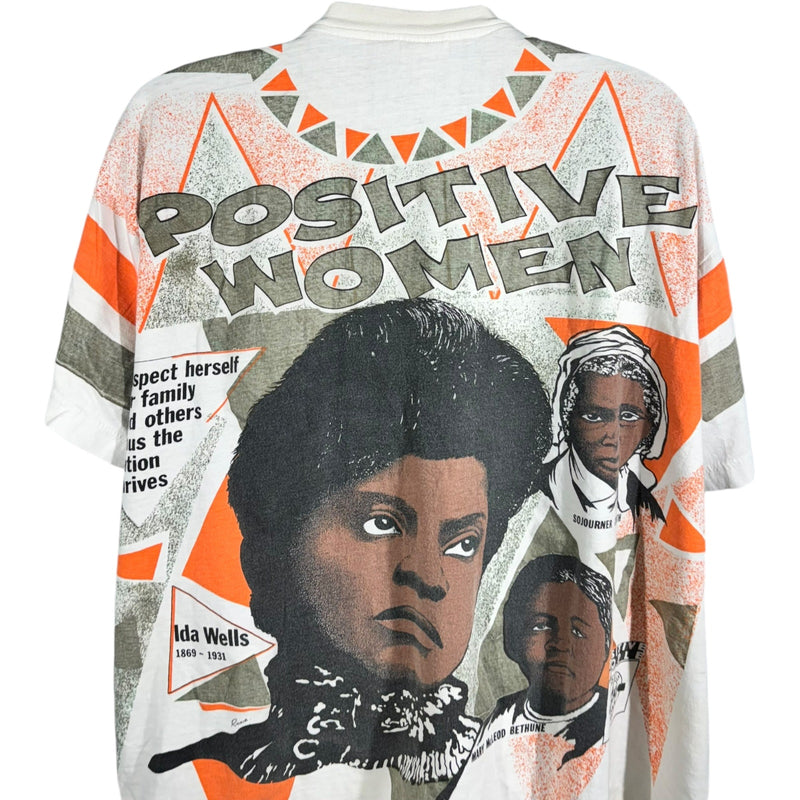 Vintage World Colors Positive Women Black History AOP Tee