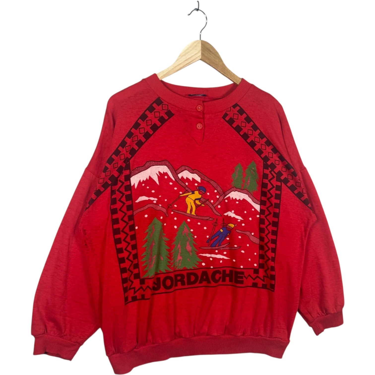 Vintage Jordache Skiing Holiday Crewneck