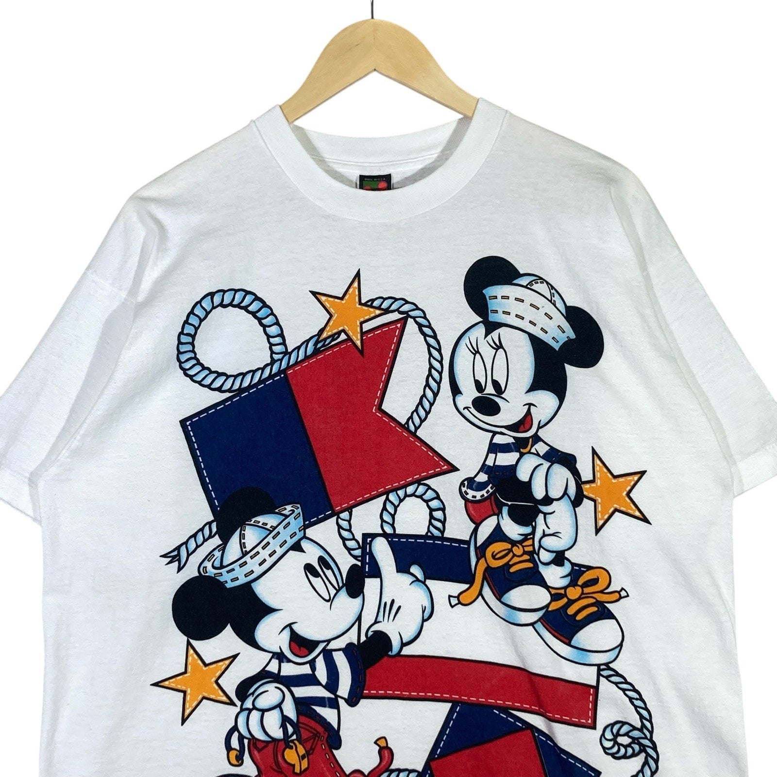 Vintage Mickey & Minnie Mouse USA Tee
