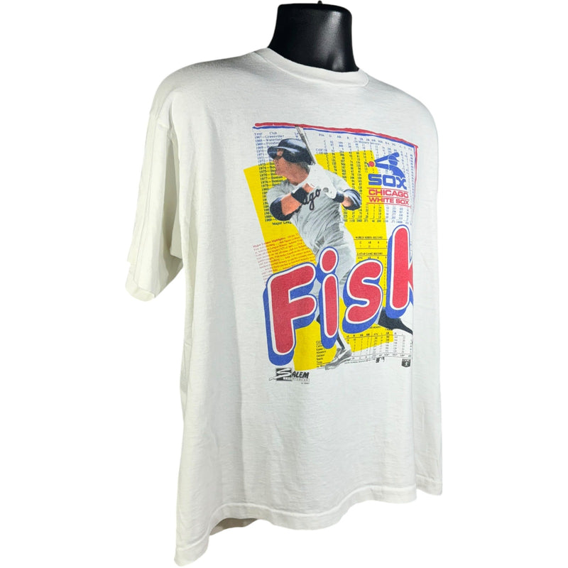 Vintage MLB Chicago White Sox Carlton Fisk Tee 1990