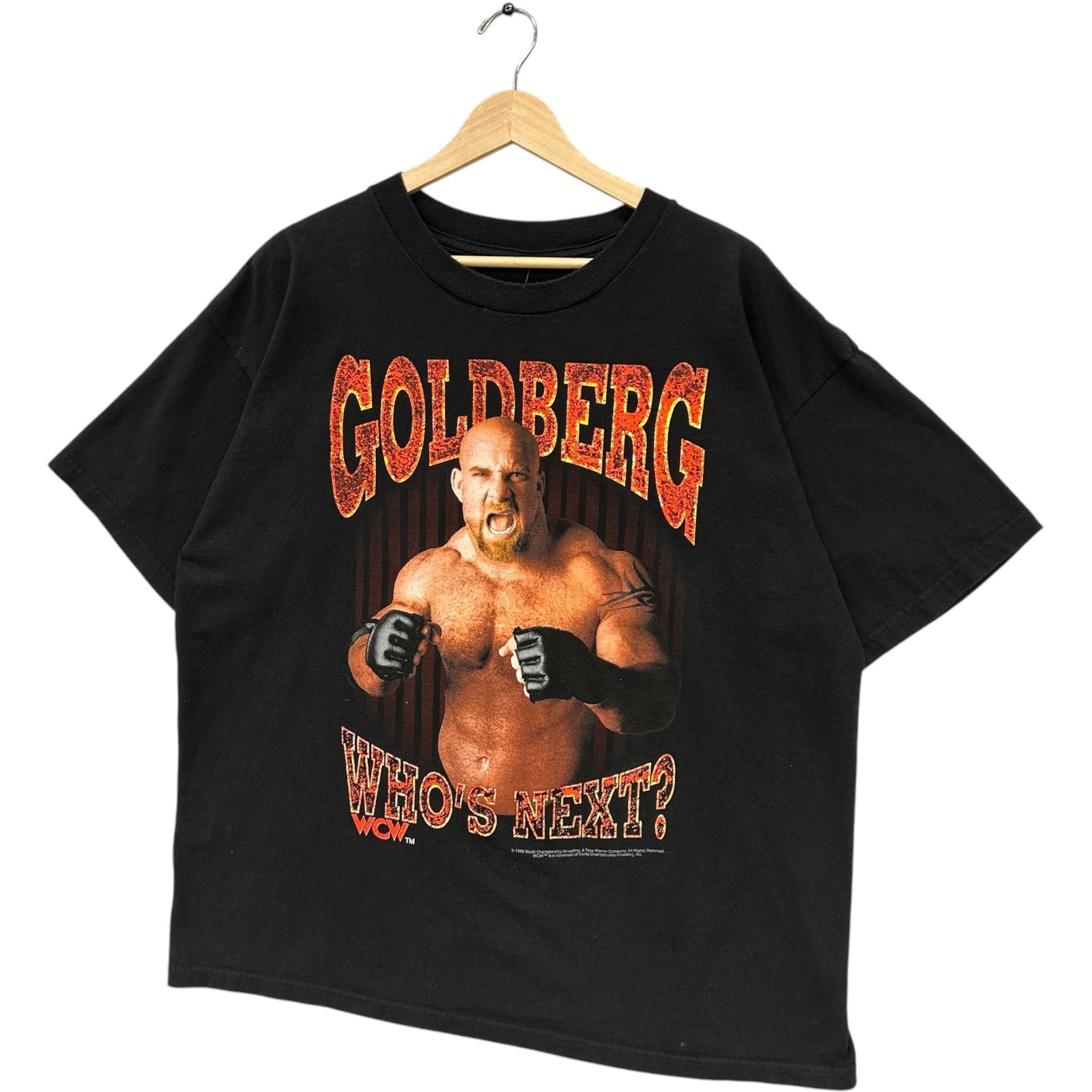 Vintage WCW Goldberg "Who's Next?" Wrestling Tee