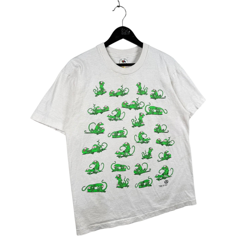 Vintage Gecko Lizard Sexual Graphic T-Shirt