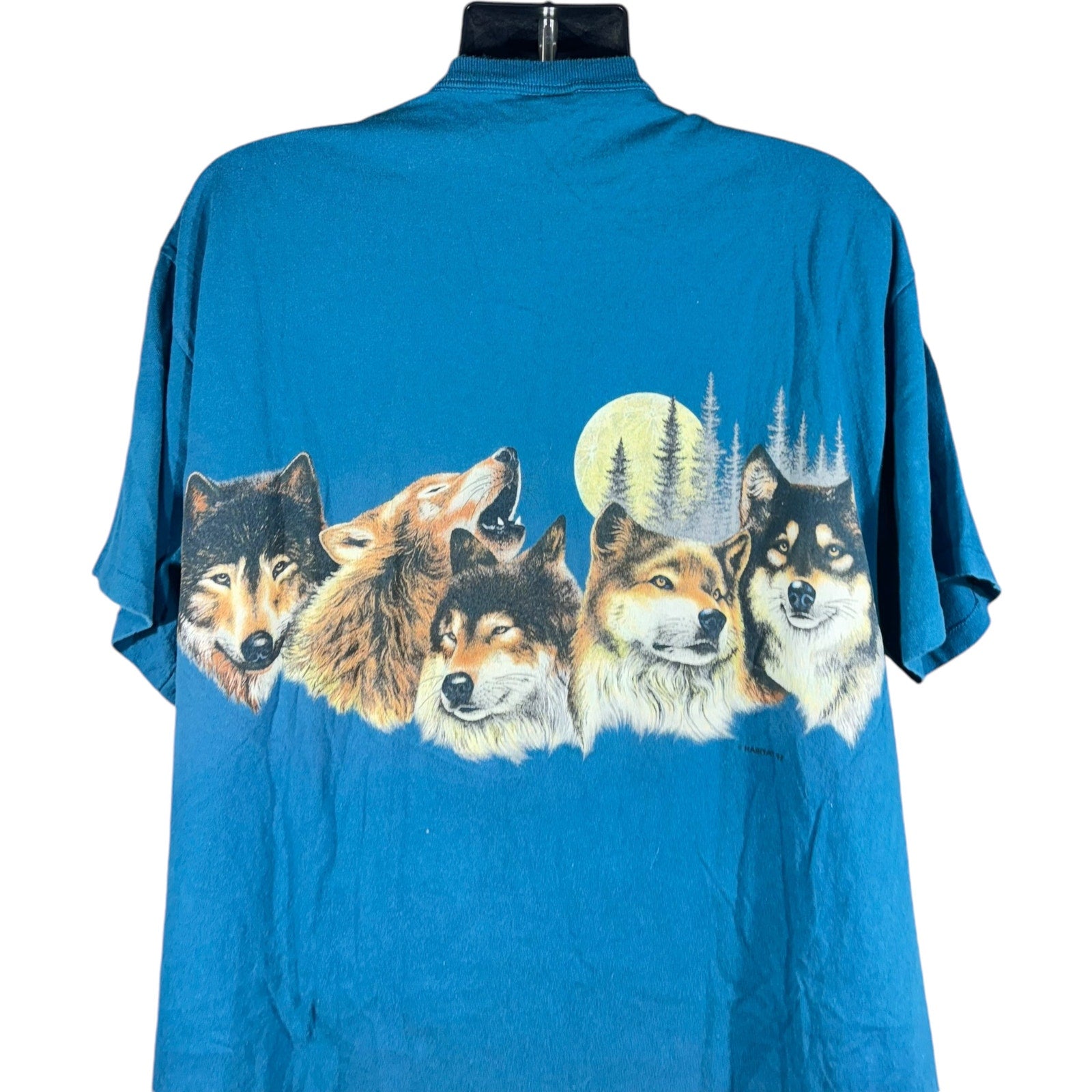 Vintage Wrap Around Wolves Tee