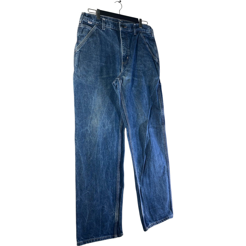 Vintage Carhartt Flame Resistant Carpenter Denim Jeans 34x32