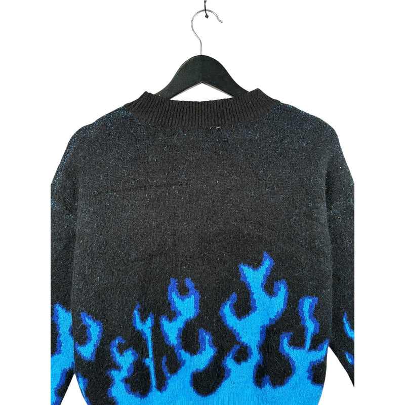 Vintage Fire Flame Graphic Sweater