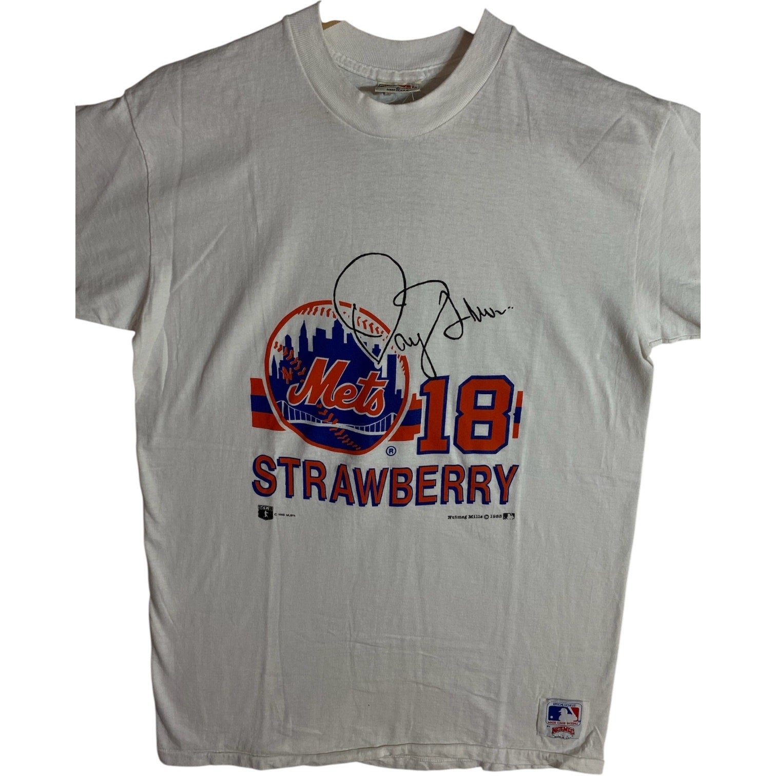 Vintage New York Mets Darryl Strawberry #18 MLB T-Shirt