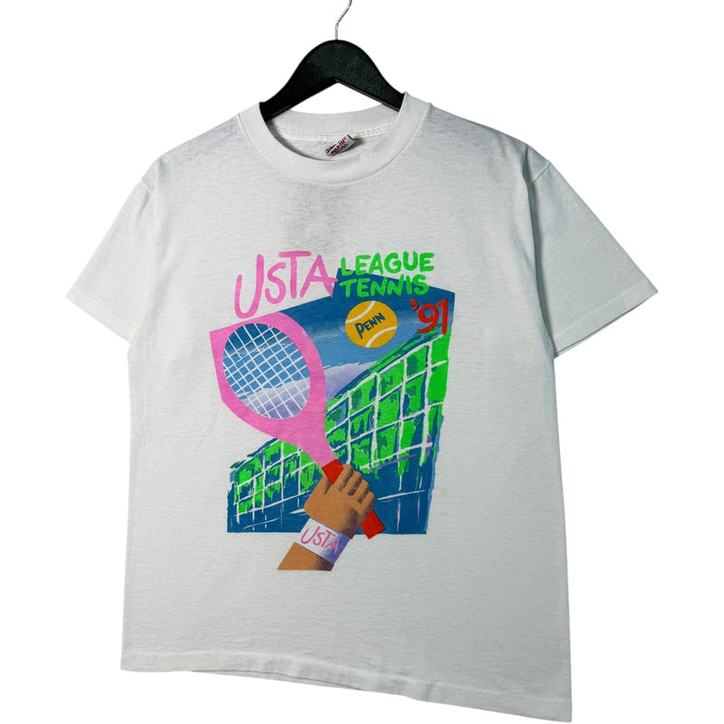 Vintage USTA League Tennis Tee 1991