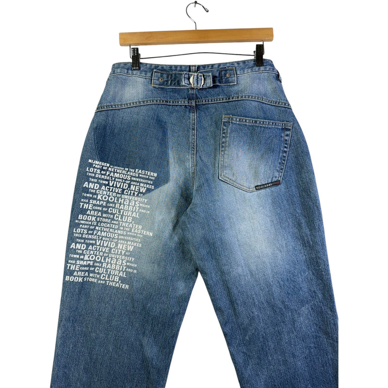 Vintage Koolhaas Straight Leg Denim Jeans Womens 33x32