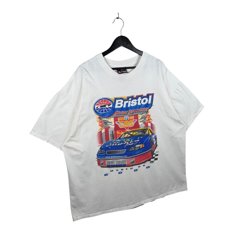 Vintage Bristol Motor Speedway Food City 500 NASCAR Racing T-Shirt