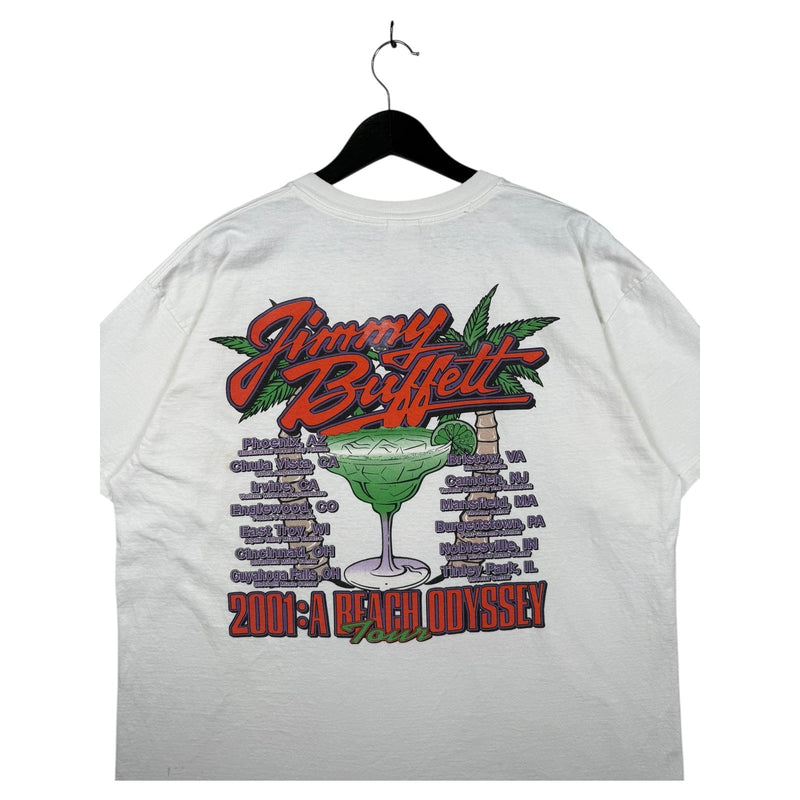 Vintage Jimmy Buffett A Beach Odyssey Tour T-Shirt 2001