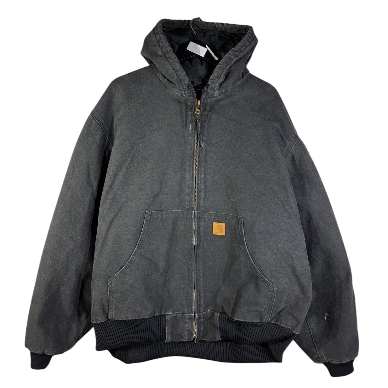 Vintage Carhartt Canvas Hooded Full Zip Workwear Jacket