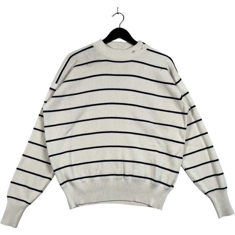 Vintage Polo Ralph Lauren Striped Side Button Sweater
