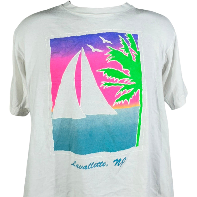 Vintage Lavallette New Jersey Sail Boat Tee