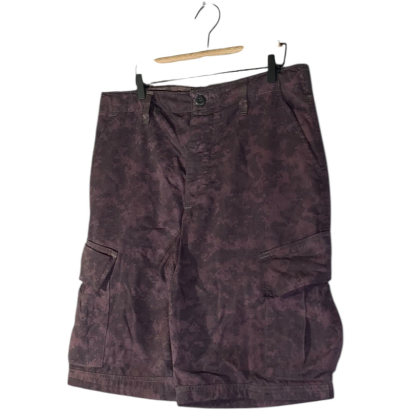 Vintage Camouflage Cargo Pockets Shorts 34x12