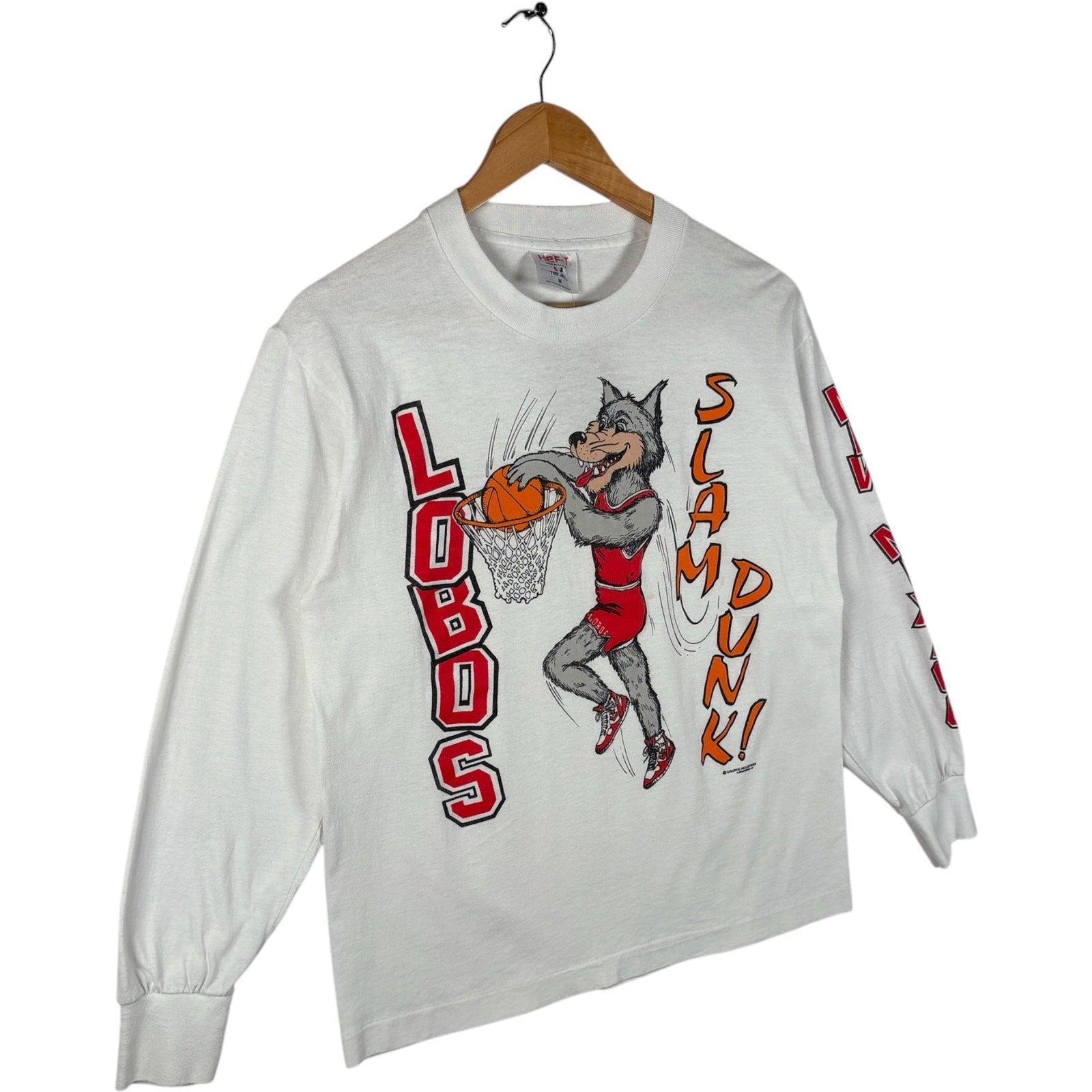 Vintage New Mexico University Lobo's Basketball Long Sleeve