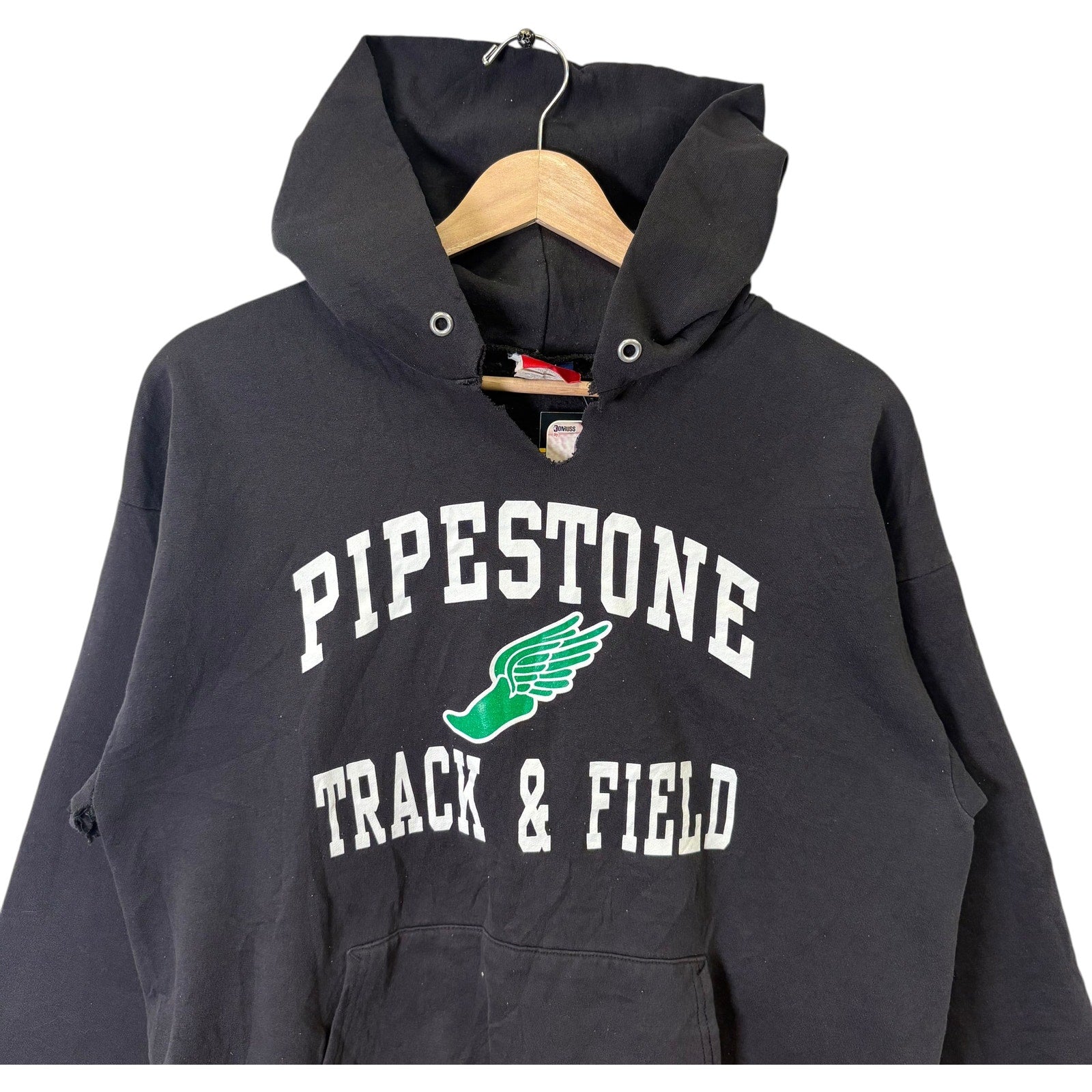 Vintage Champion Pipestone Track & Field Hoodie Large