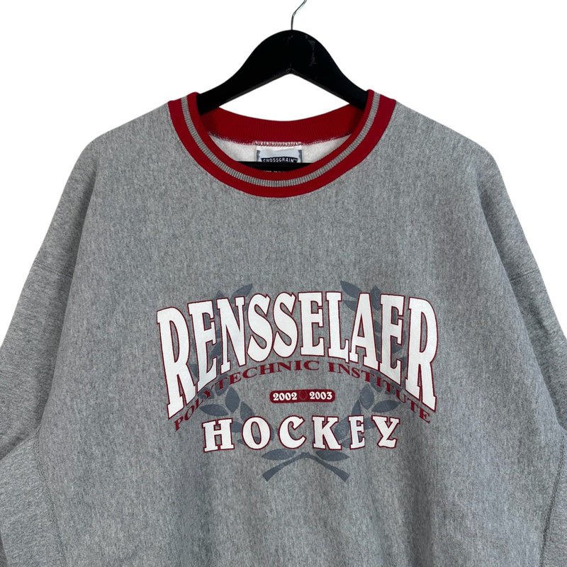 Vintage Rensselaer Poly Tech Hockey Spellout Crewneck