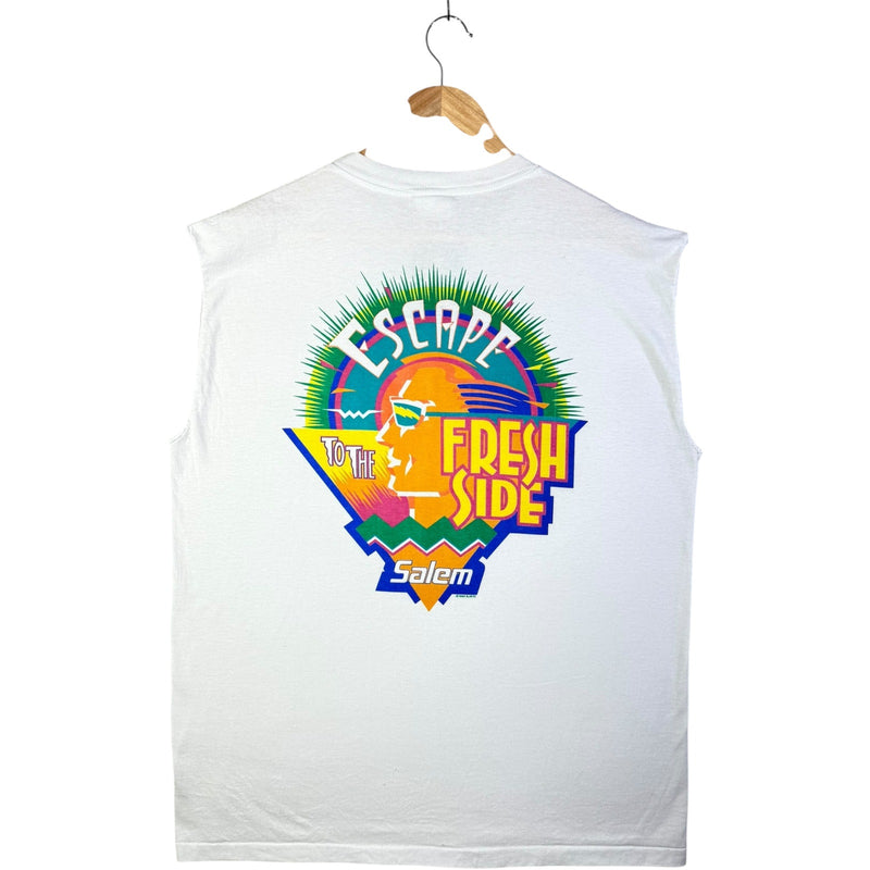Vintage Salem Fresh Wrap Muscle Sleeves Tank Top