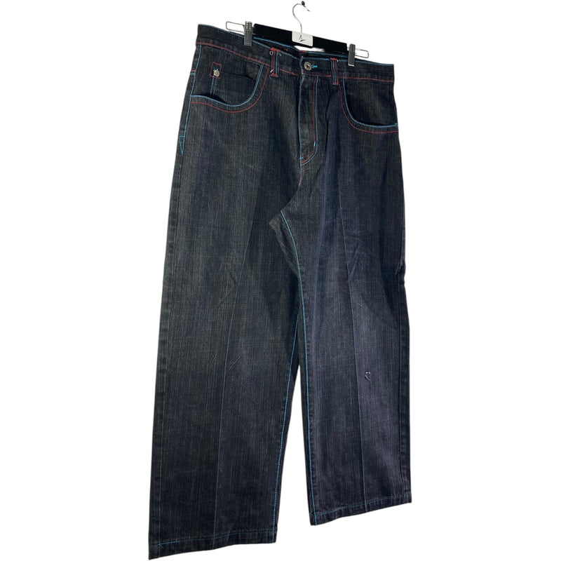 Vintage Wide Leg Denim Jeans 38x32