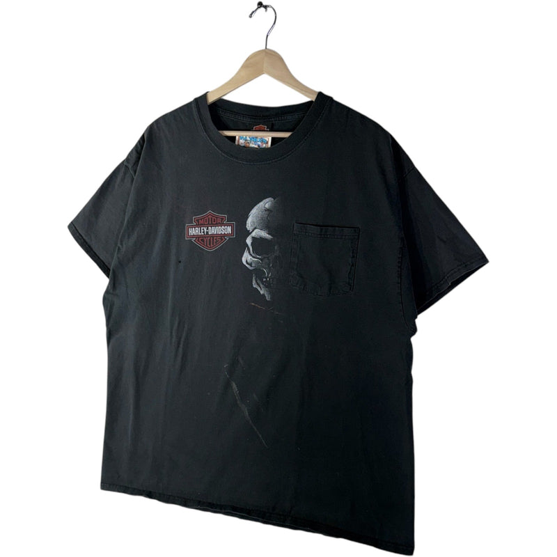 Vintage Peterson's Key West Harley Davidson Skull Tee
