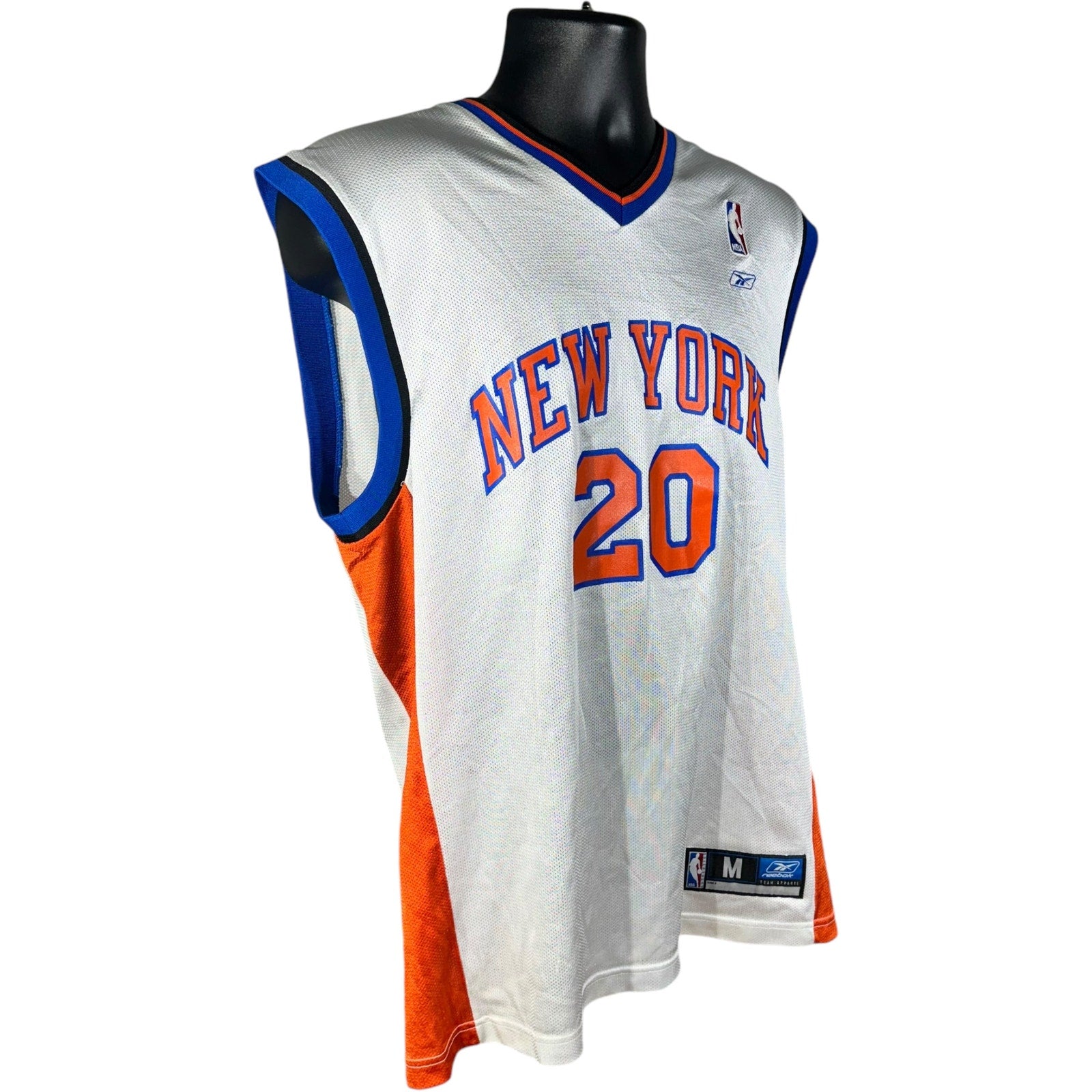 Vintage Reebok New York Knicks #20 Allan Houston Jersey