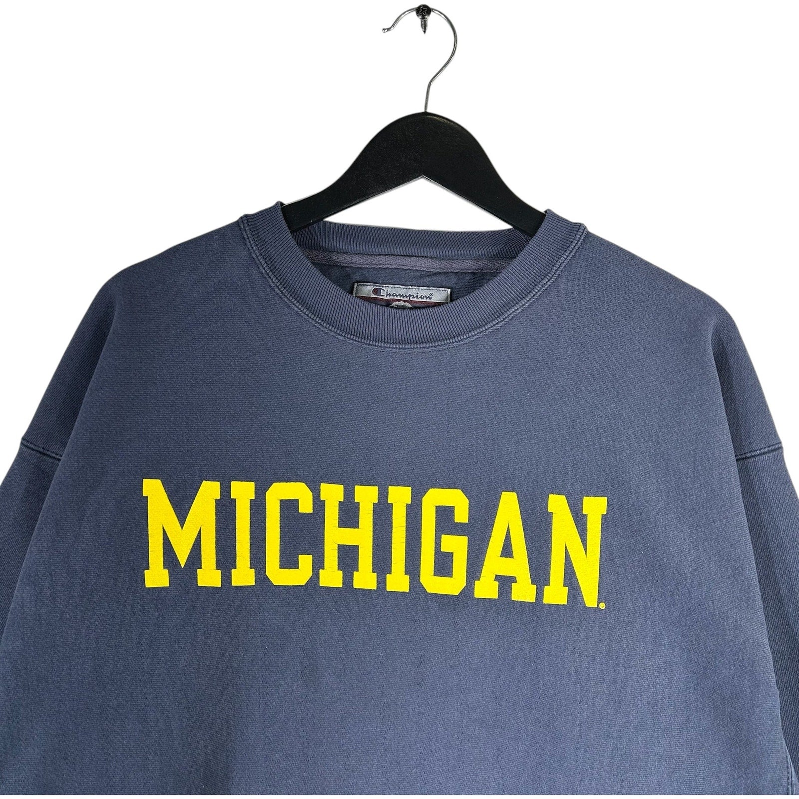 Vintage Champion University Of Michigan Spellout Crewneck