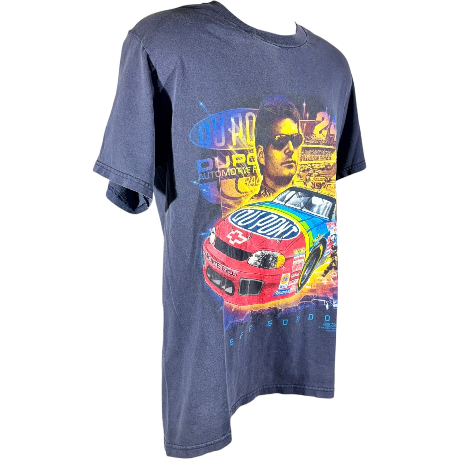 Vintage NASCAR Jeff Gordon DuPont Monte Carlo 24 Racing Tee