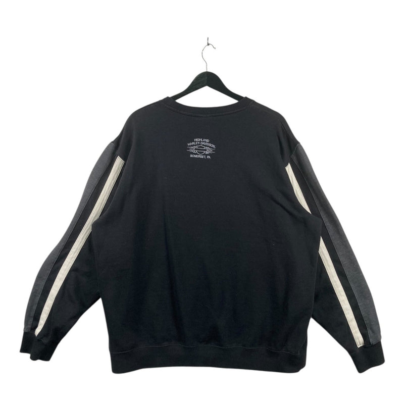Vintage Harley Davidson Striped Crewneck XL