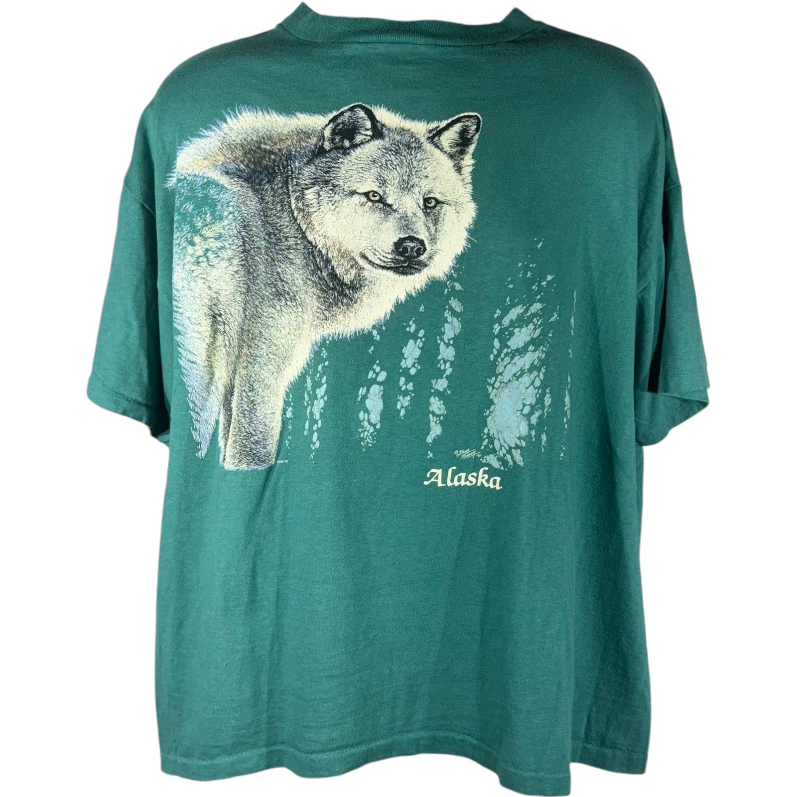 Vintage Alaska Wolf Souvenir Tee