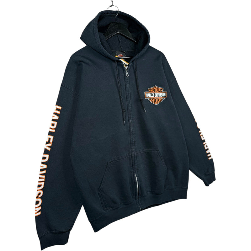 Vintage Harley Davidson Bar & Shield Zip Up Hoodie