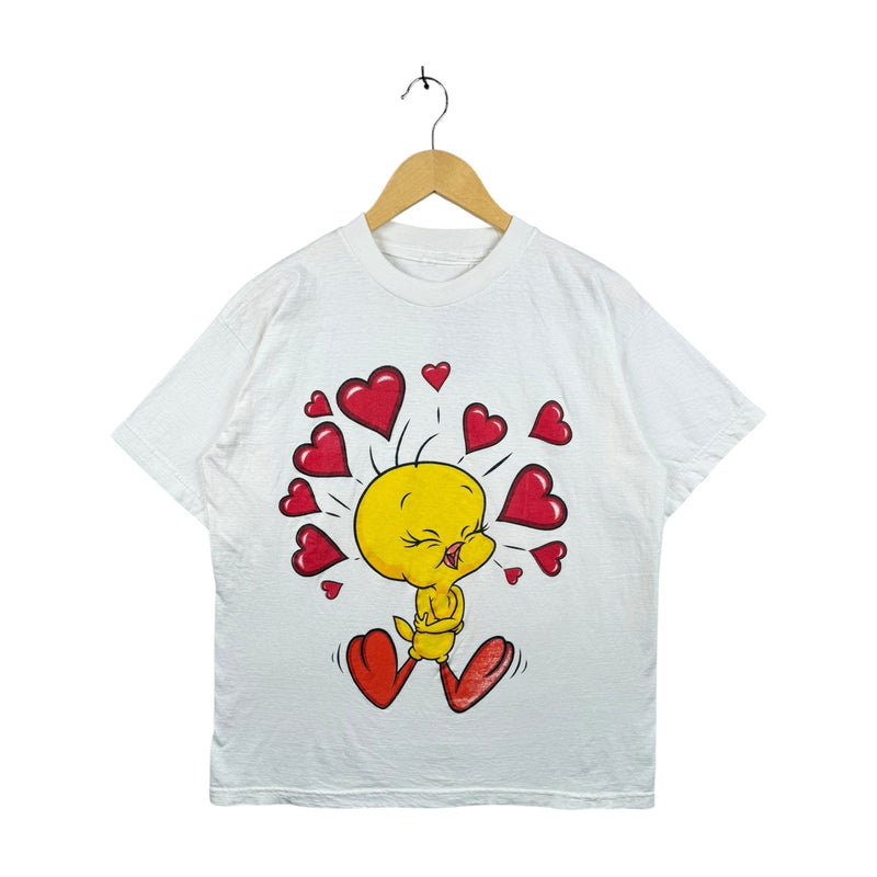 Vintage Looney Tunes Tweety Bird Hearts T-Shirt