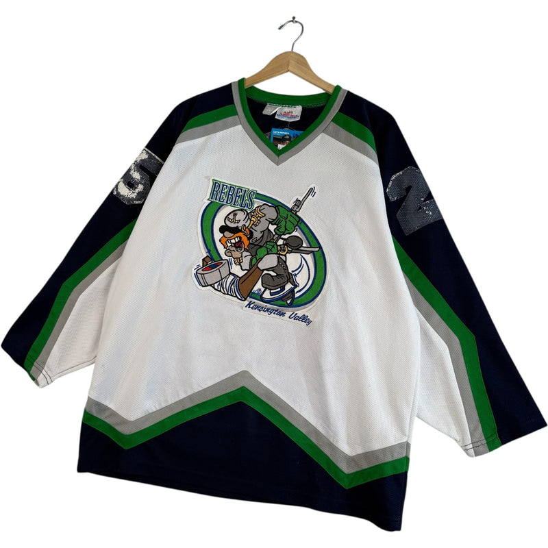 Vintage Kensington Valley Rebels Logo #25 Hockey Jersey XL