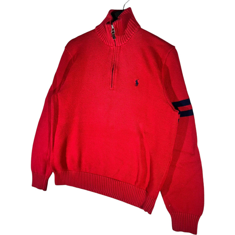 Vintage Polo Ralph Lauren 1/4 Zip Knit Sweater 90s