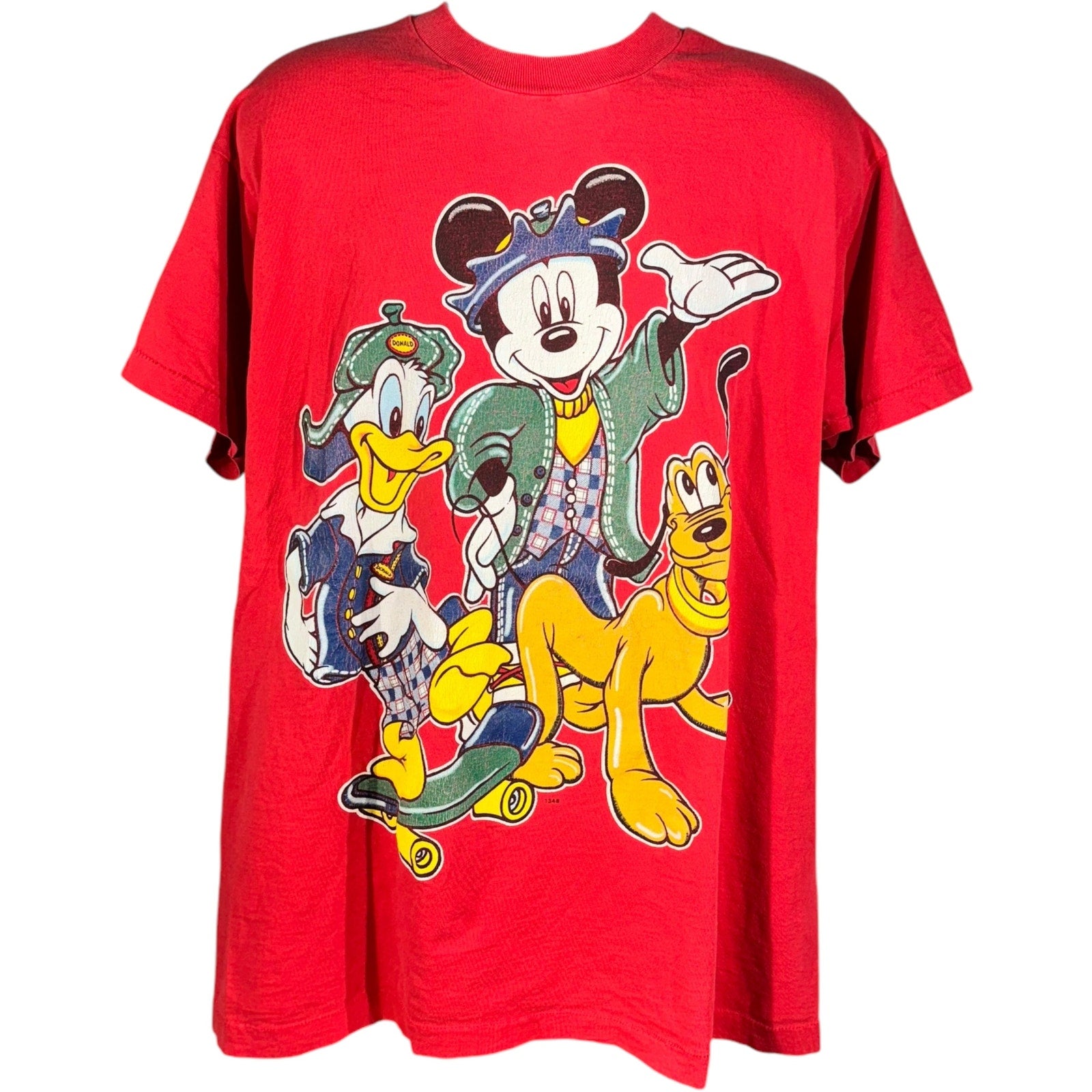 Vintage Mickey Unlimited Mickey And Donald Skateboarding Tee