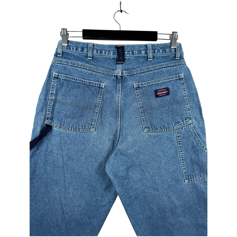 Vintage Capri Pants Straight Leg Cropped Denim Shorts 36