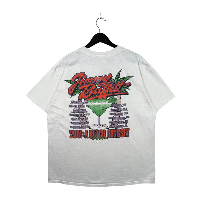 Vintage Jimmy Buffett A Beach Odyssey Tour T-Shirt 2001