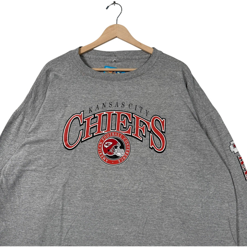 Vintage Kansas City Chiefs Arm Graphic NFL Long Sleeve