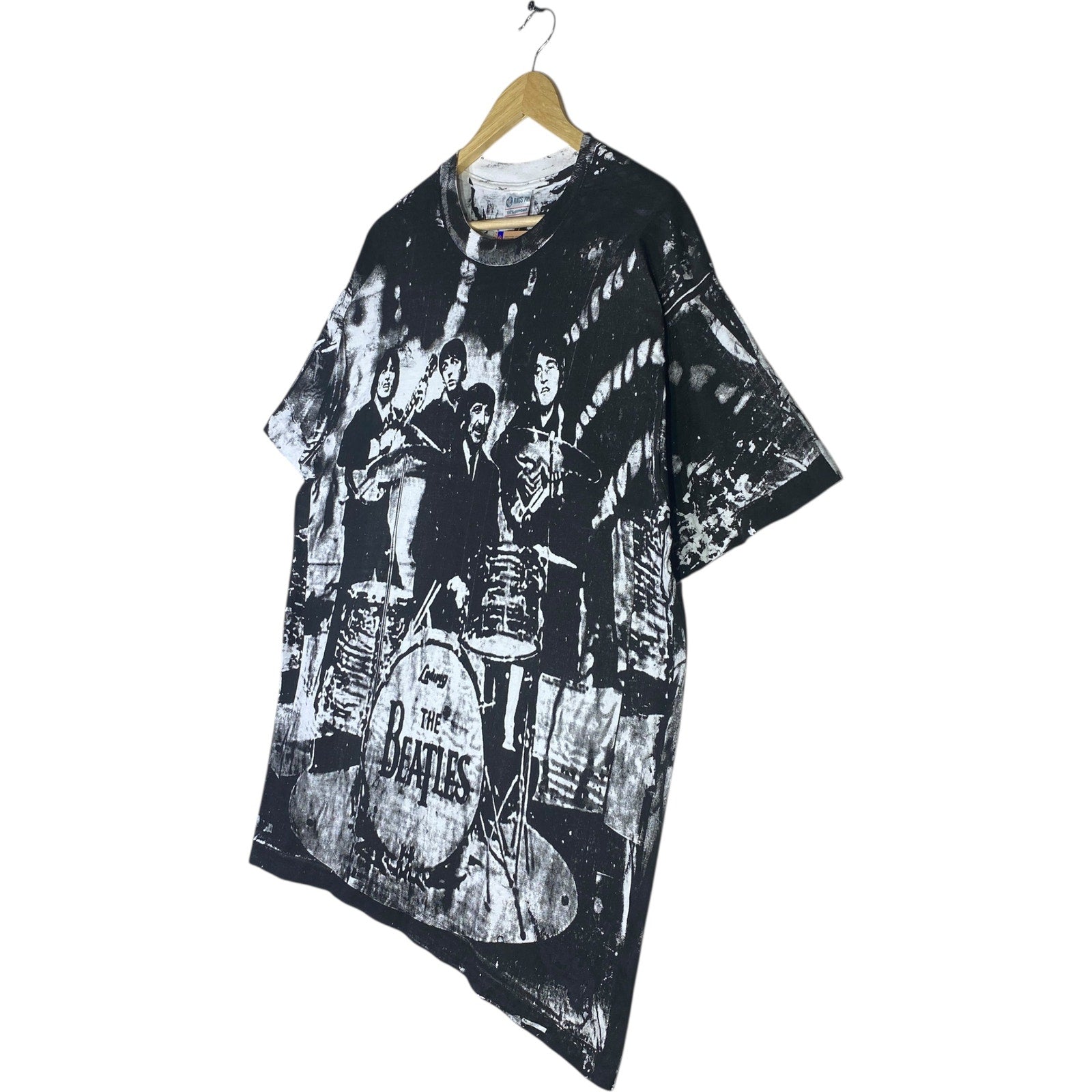 Vintage The Beatles Allover Print T-Shirt