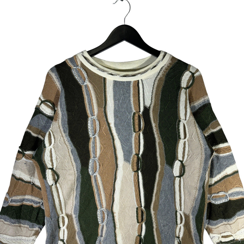 Vintage Coogi Style 3D Knit Sweater