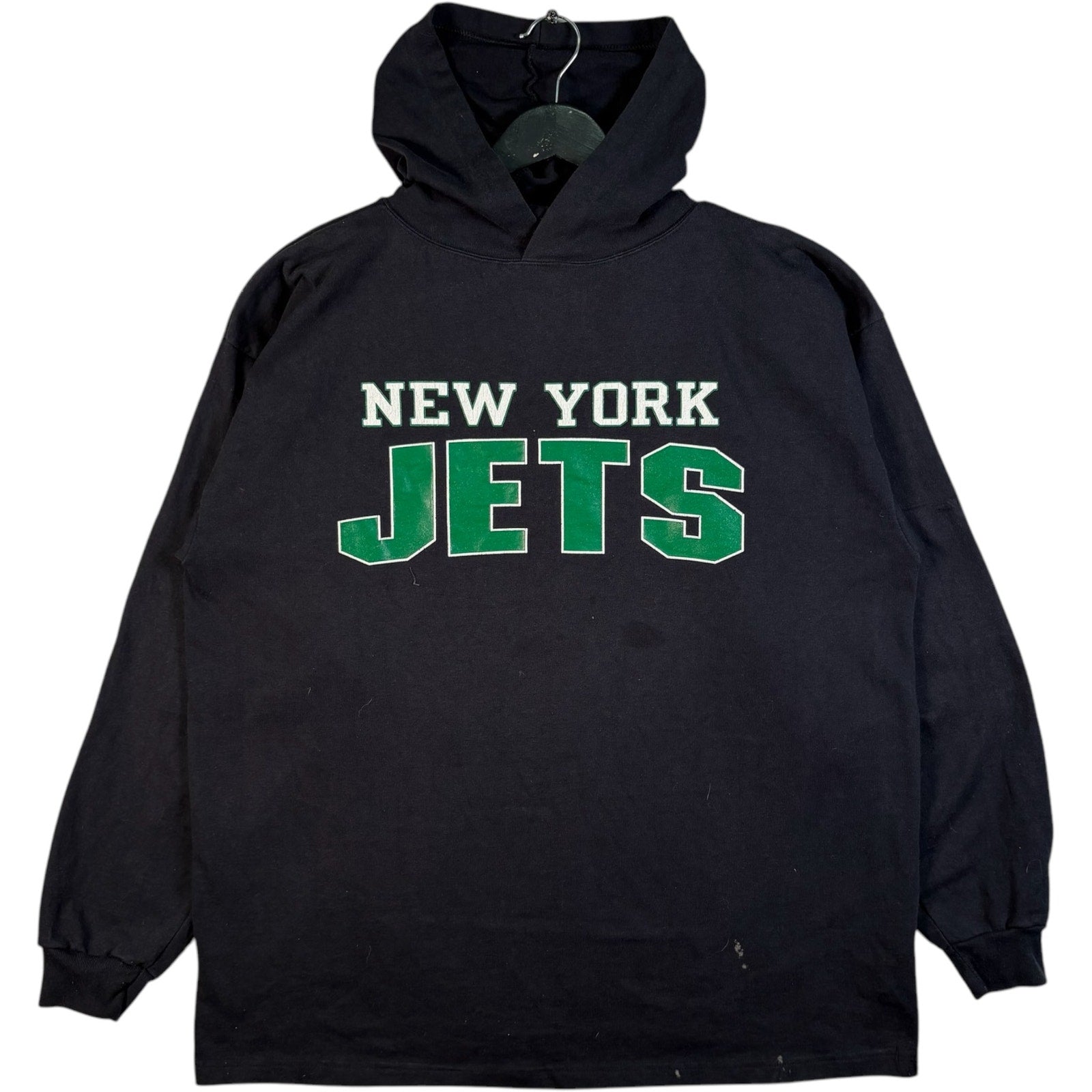 Vintage Champion New York Jets NFL Spellout Hoodie 90s