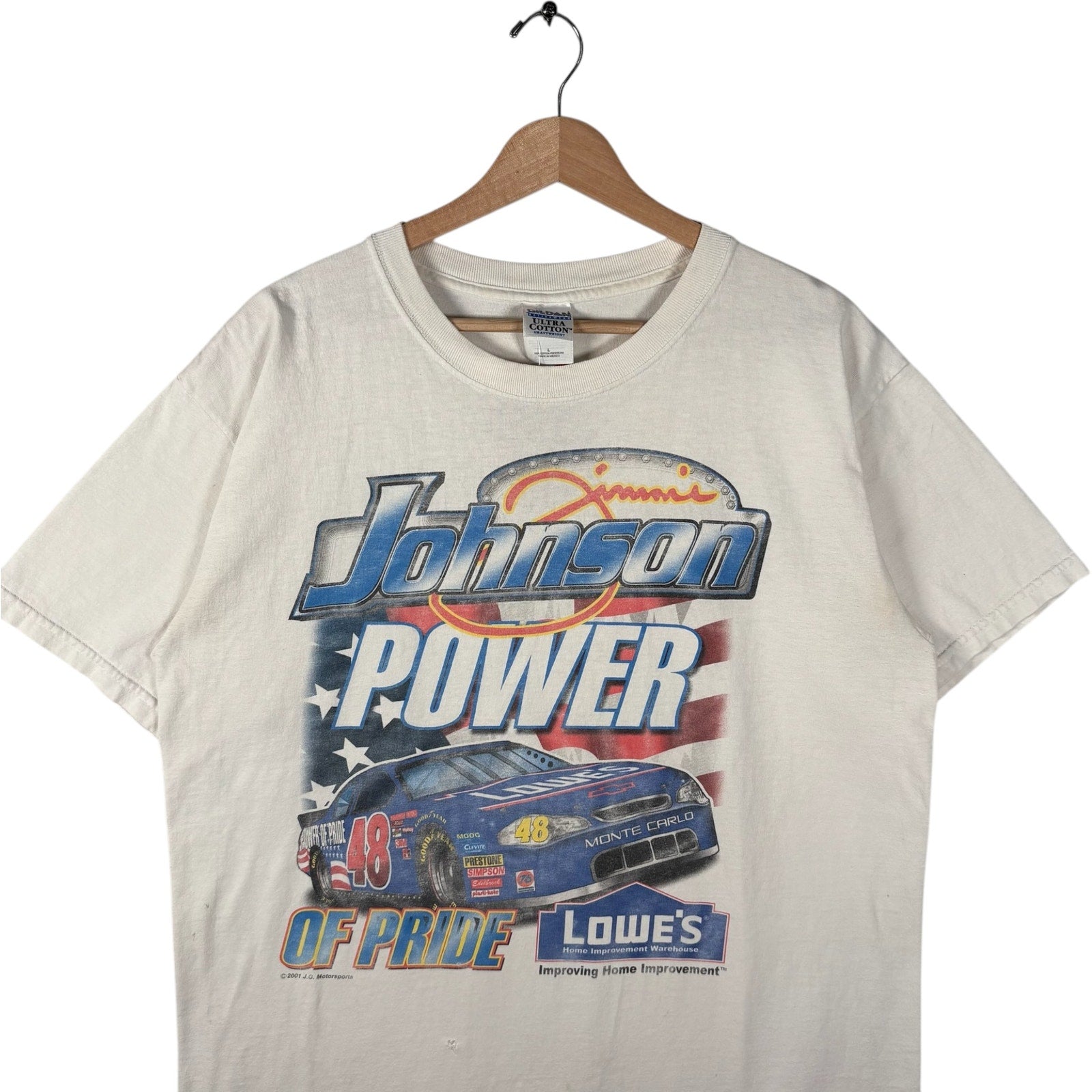 Vintage Jimmie Johnson #48 Lowe's NASCAR Tee L