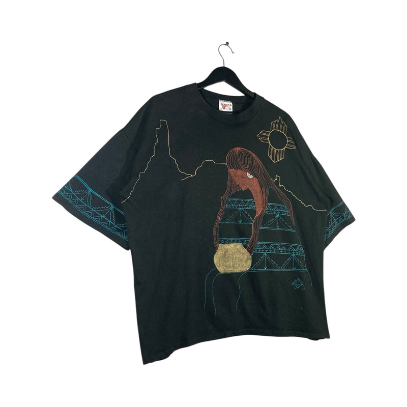 Vintage Aztec Woman Graphic Short Sleeve T-Shirt