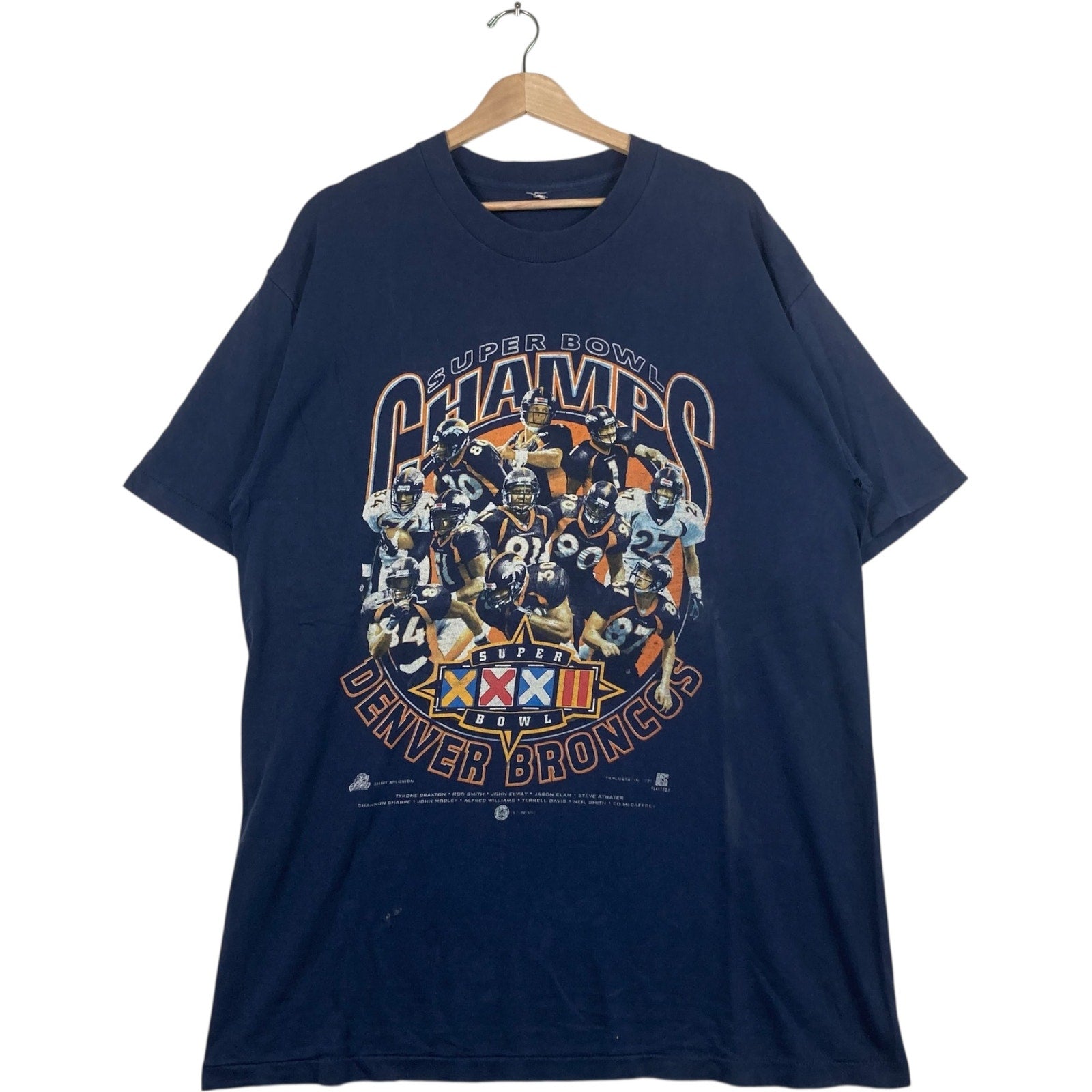 Vintage Denver Broncos Super Bowl Champions XXXII 1998 Tee